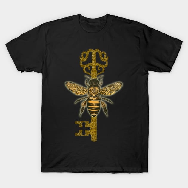 Brakebills key Bee T-Shirt by skittlemypony